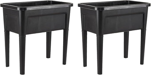 2 Pcs Plastic Raised Garden Beds by ZIWQPIHT