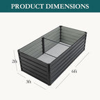 DUMOS Raised Garden Bed Outdoor, Large Metal Garden Bed - Image 2