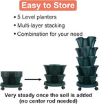 DUNCHATY Stackable Planter, Vertical Garden Planter - Image 6