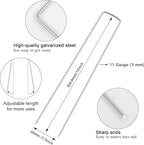 FEED GARDEN 12 Inch 100 Pack Galvanized Landscape Staples 11 Gauge Anti-Rust - Image 2