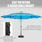 LEVELEVE 14FT Double-Sided Patio Umbrella - Image 4
