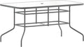 Flash Furniture Tory 31.5" x 55" Rectangular Tempered Glass Metal Table by FlashFurniture