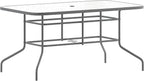 Flash Furniture Tory 31.5" x 55" Rectangular Tempered Glass Metal Table by FlashFurniture