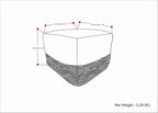 SIMPLIHOME Macie Square Pouf - Image 3