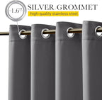 NICETOWN 2 Panels Outdoor Curtains Waterproof Extra Long 108" - Image 2