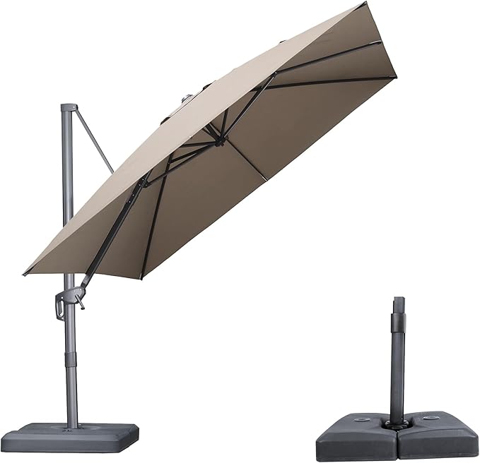 PURPLE LEAF 10 FT Outdoor Umbrella by Unknown