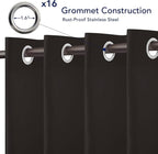 PureFit Outdoor Curtains for Patio Waterproof Weatherproof, UV Resistant - Image 4