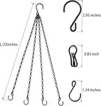Heybe Hanging Baskets Chains 23 Inches 4 Leads Hanging Chains Flower Pot Hanger - Image 2