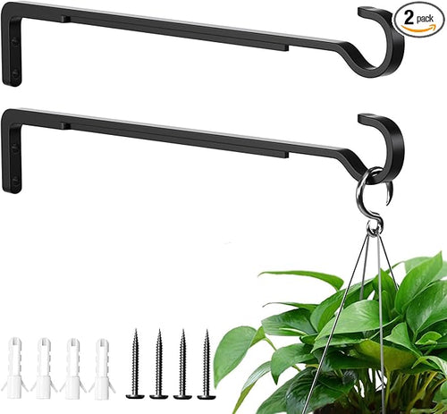 14 Inch 2 Pack Heavy Duty Outdoor Plant Hangers by saffruff