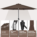 Tempera Patio Market Outdoor Table Umbrella - Image 4