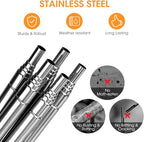 Aieve Extendable Plant Stakes, 13in to 49in Stainless Steel Telescoping - Image 4