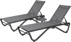 Kozyard Outdoor Chaise Lounge Chair, Full Aluminum Frame, Adjustable Reclining - Image 9