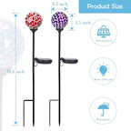 Afirst Solar Lights Outdoor Decorative Solar Mosaic Garden Stakes Decorative - Image 2