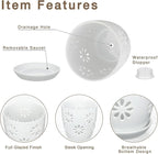 Oairse 6 inch Orchid Pots with Holes, Indoor Plant - Image 3