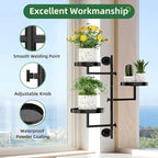 Window Plant Shelves Plant Shelf Indoor Metal Plant Stand Rotating Window Shelf - Image 5