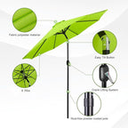 Backyard Expressions 9 ft. Patio Umbrella, Market Table Umbrella w/Tilt and - Image 4