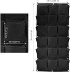SOUJAP 2 Pack 18 Pockets Vertical Wall Garden Planter Plant Grow Bag, Hanging - Image 2