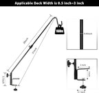 FEED GARDEN 31 Inch Heavy Duty Deck Hook, Non-Slip Clamp, 360 Degree Swivel - Image 3
