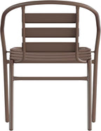 Flash Furniture Lila Bronze Metal Restaurant Stack Chair - Image 8