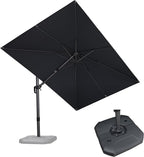 PURPLE LEAF 8.2' X 11.5' Tilting Patio Umbrella by PURPLELEAF