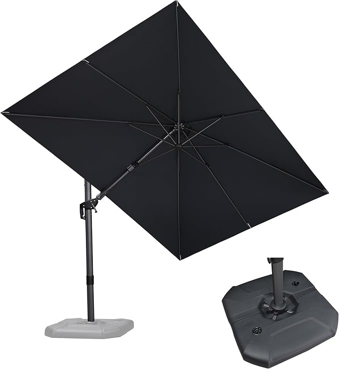 PURPLE LEAF 8.2' X 11.5' Tilting Patio Umbrella by PURPLELEAF