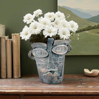Picasso Abstract Face Flower Pot, Unique Resin Crafted Planter - Image 4