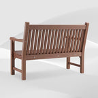 Psilvam Garden Bench, 2-Person Poly Lumber Patio Bench, All-Weather Outdoor - Image 4