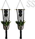 Artilady Black Plant Hanger Macrame Hanging Planter by Artilady