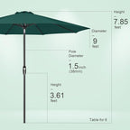 Tempera Patio Market Outdoor Table Umbrella - Image 8