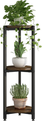 Plant Stand Indoor Corner Tall 3 Tier Metal Modern Flower Storage Plant Shelf by YIZAIJIA