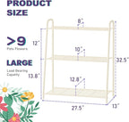 3-Tier Corner Plant Stand, Metal Black Flower Pot Rack, Indoor Outdoor Heavy - Image 5