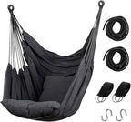 Hommtina Hammock Chair Hanging Rope Swing, Max 300 Lbs Hanging Chair by Hommtina