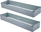 2 Pack 8x2x1FT Galvanized Raised Garden Bed Kit, Outdoor Metal Planter Box - Image 6