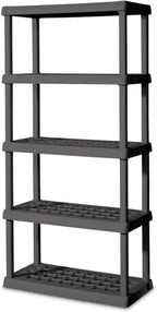 Sterilite 4-Pack 5 Shelf Unit, Heavy-Duty Shelving Storage Rack by Sterilite
