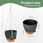41.5 Inch Macrame Plant Hanger Indoor Outdoor - Image 3