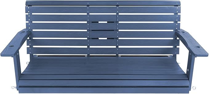 Poly Lumber 3-Seat Porch Swing, HIPS 5-Feet Bench Swing - Image 9
