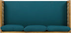 Merax 67.5" Outdoor Patio Daybed 3 Seater Sofa Bed, Acacia Wood Frame - Image 8