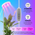 2 Pack 11 Inch Plant Pots with LED Grow Lights, Drainage Holes & Plug, Soil - Image 4