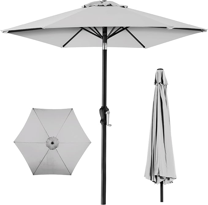 Best Choice Products 10ft Outdoor Table Compatible Steel Polyester Market Patio by BestChoiceProducts