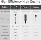 GIGALUMI Solar Pathway Lights, 8 Pack Solar Light Outdoor Waterproof, Glass - Image 6