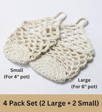 4 Packs Hanging Planters for Indoor Plants, Wall Plant Holder | Plant Hanger - Image 3