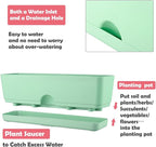 6 Pack Rectangle Planter 16x4.4 Inch Window Boxes Planters Rectangular Large - Image 4
