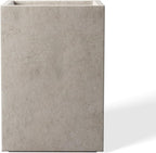 Kante 12.6" H Tall Rectangular Concrete Planters, Outdoor Indoor Lightweight by Kante