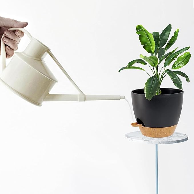 4-Pack Plant Pots with Drainage 6.5/6/5.5/5 Inch, Self Watering Pots - Image 5