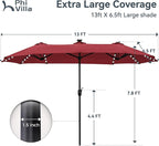 PHI VILLA 13ft Patio Umbrella - Image 6