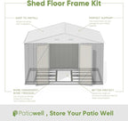 Patiowell 10 x 8 FT Outdoor Storage Shed - Image 3