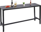 Outdoor Bar Table, Patio Console Pub Height Table by Sumshadow