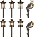 hykolity 8 Pack Low Voltage LED Landscape Kits, 12V-24V Pathway Flood Light Kits by hykolity