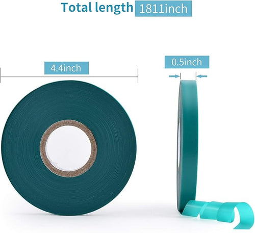 2 Pcs 150 Feet x 1/2" Wide Stretch Tie Tape Green Plant Garden Tie, Garden - Image 2