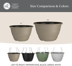 The HC Companies 13 Inch Wrapt Hanging Planters, Lightweight UV-Resistant - Image 6